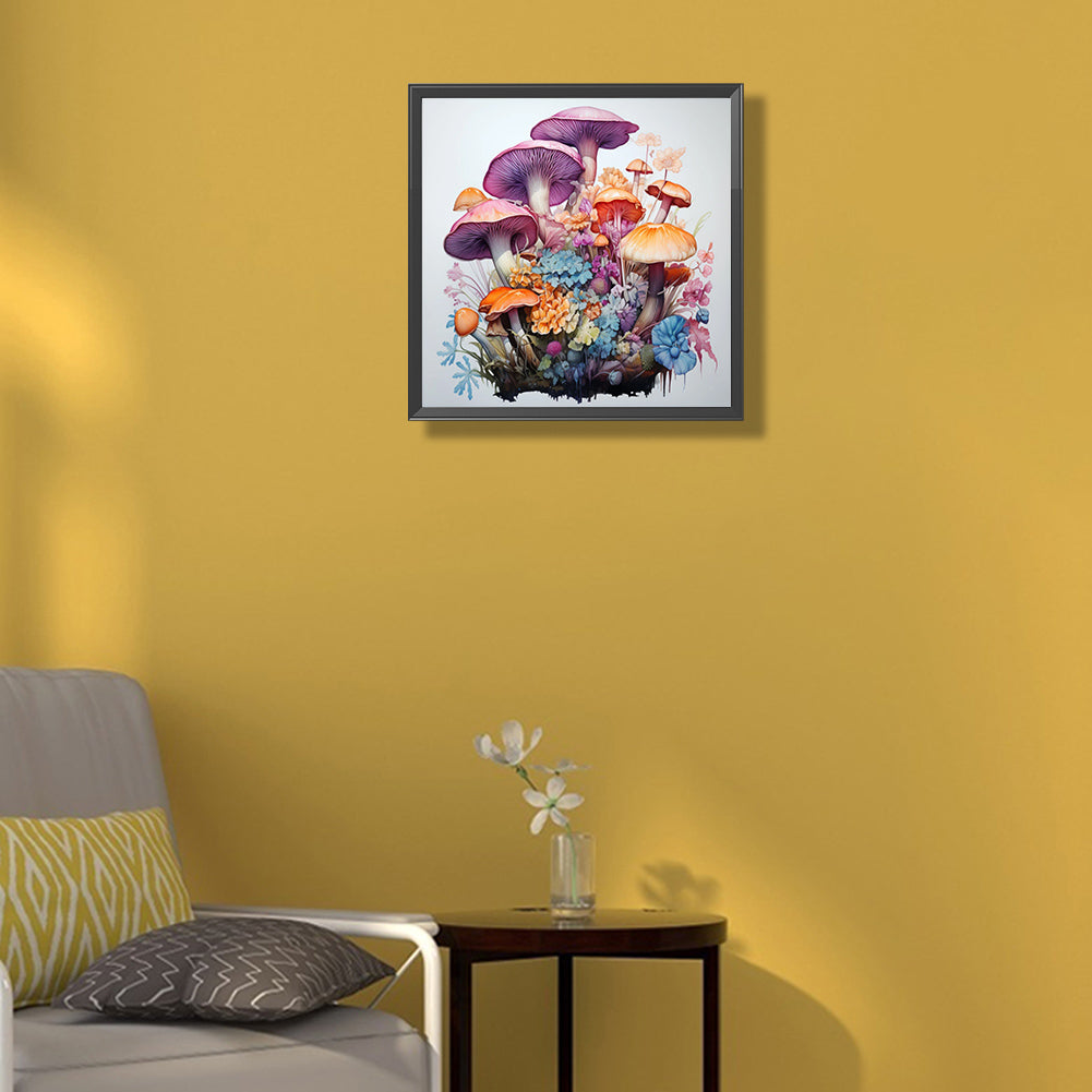 Mushroom Forest - Full Round Drill Diamond Painting 35*35CM