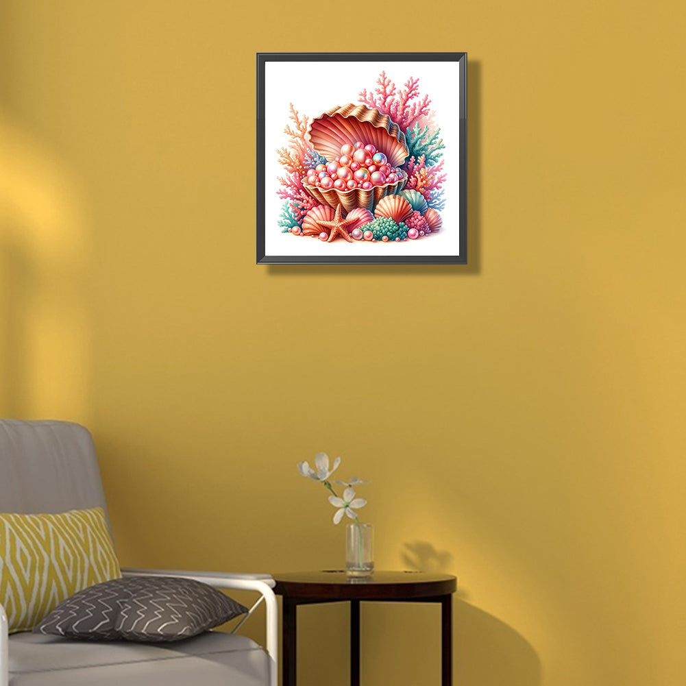 Pearl Sea Shell - Full Round Drill Diamond Painting 35*35CM