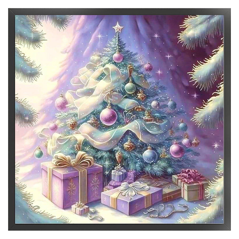 Christmas Tree - 11CT Stamped Cross Stitch 40*40CM