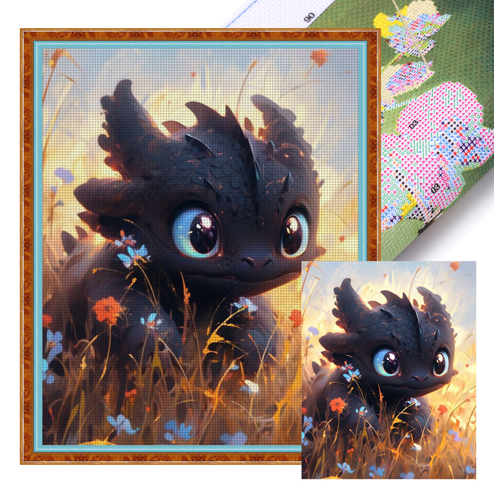 How To Train Your Dragon Night Fury - 11CT Stamped Cross Stitch 40*50CM