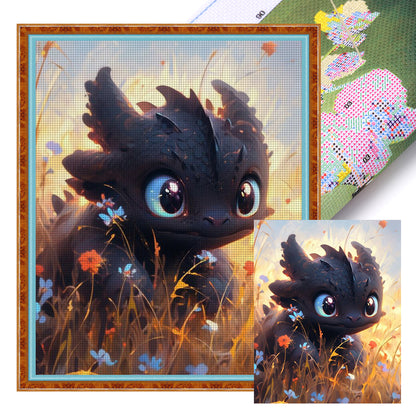 How To Train Your Dragon Night Fury - 11CT Stamped Cross Stitch 40*50CM