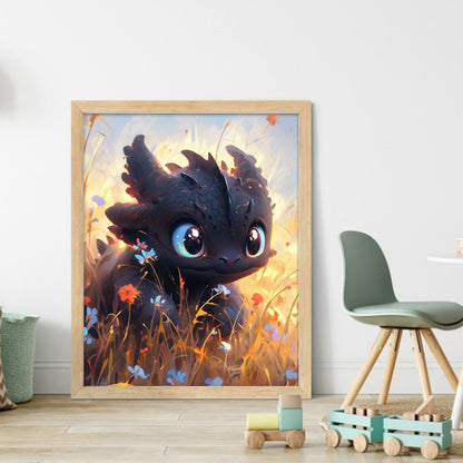 How To Train Your Dragon Night Fury - 11CT Stamped Cross Stitch 40*50CM