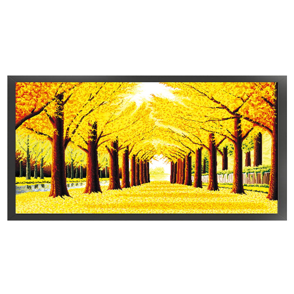 Golden Land (1) - 14CT Stamped Cross Stitch 103*56CM£¨Joy Sunday£©