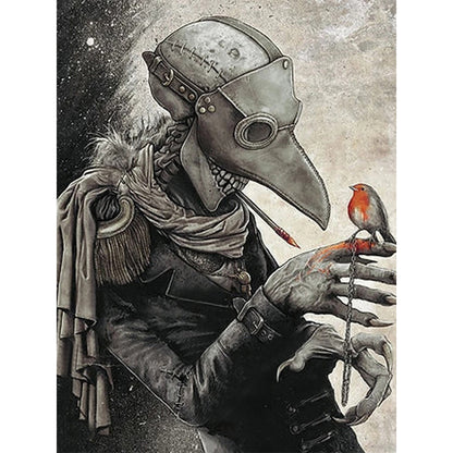 Crow Mask Man - 11CT Stamped Cross Stitch 50*65CM