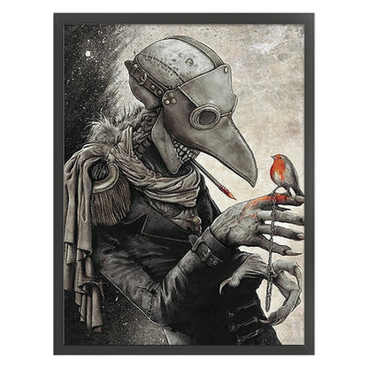 Crow Mask Man - 11CT Stamped Cross Stitch 50*65CM