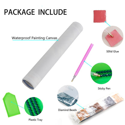 Make Friends With Sunny People - Special Shaped Drill Diamond Painting 30*40CM