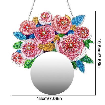 Special Shaped DIY Diamond Painting Mirror Vase Diamond Painting Makeup Mirror