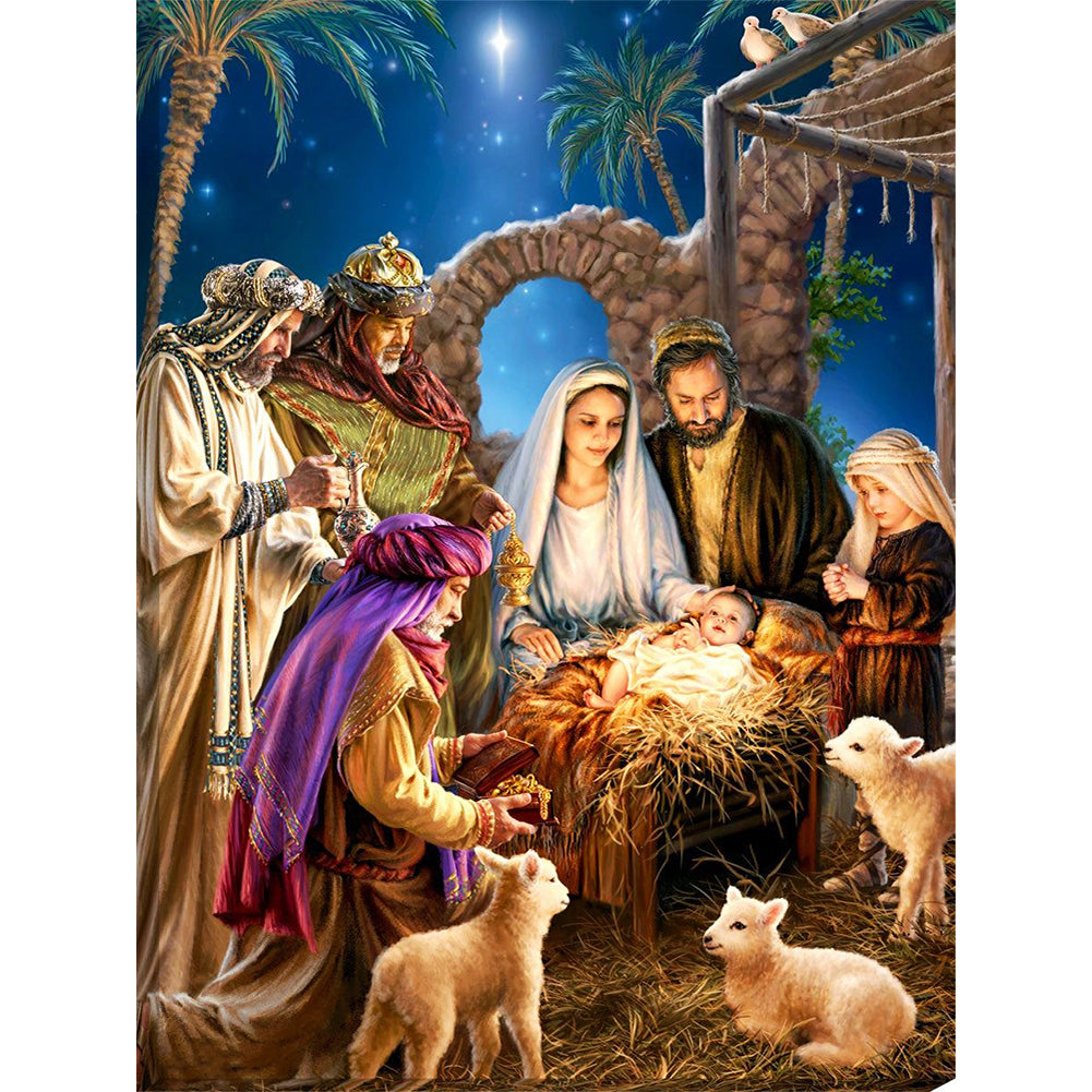 Nativity - 11CT Stamped Cross Stitch 50*65CM