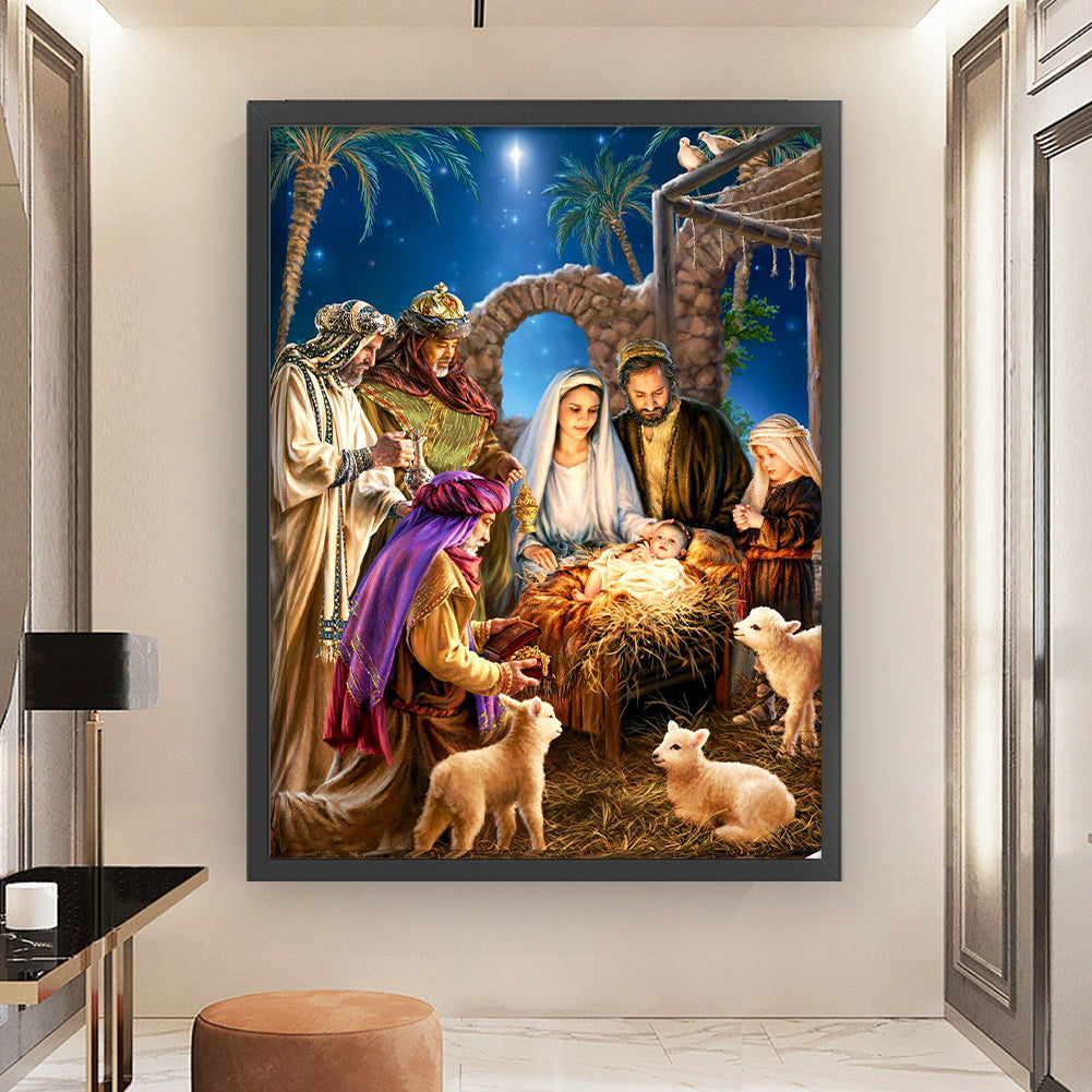 Nativity - 11CT Stamped Cross Stitch 50*65CM