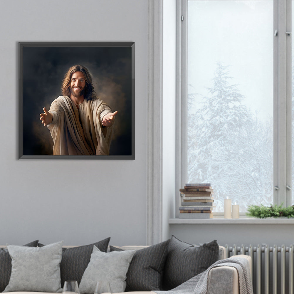 Jesus - Full Round Drill Diamond Painting 30*30CM