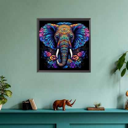 Elephant - Full Round Drill Diamond Painting 30*30CM