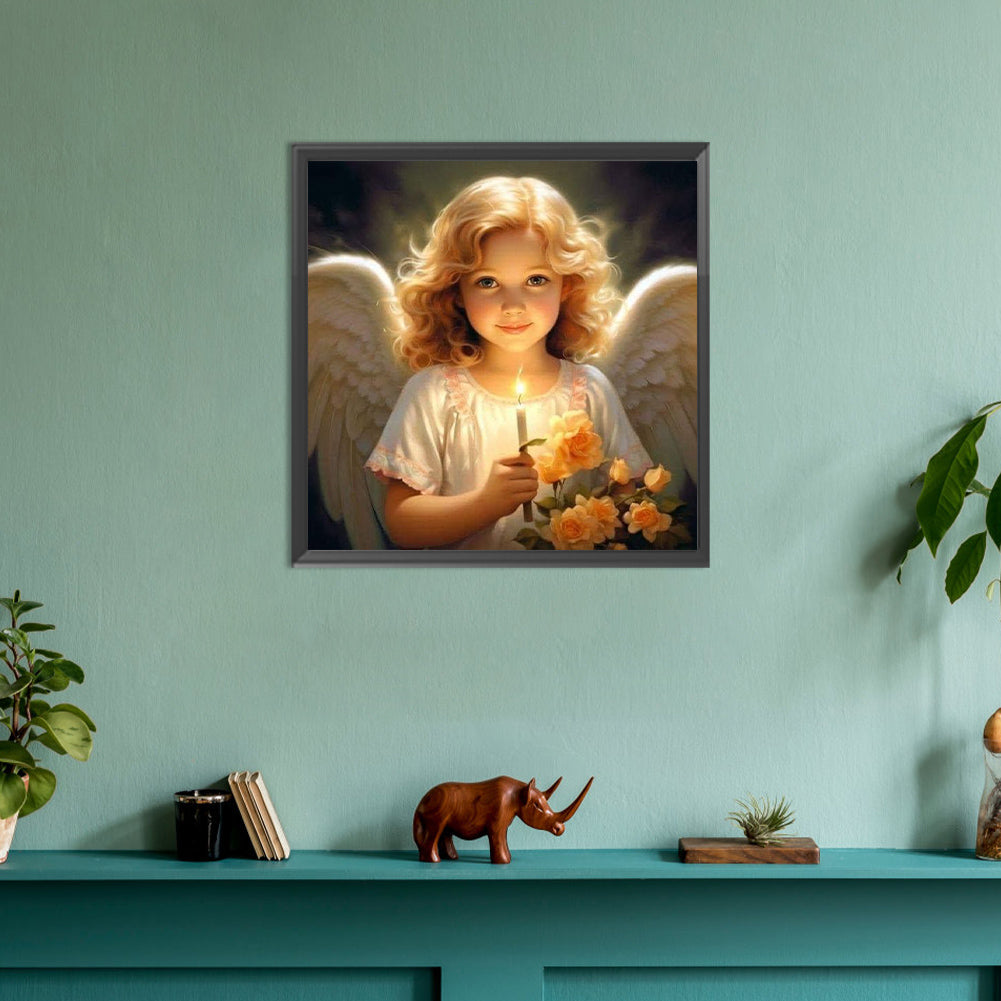 Angel - Full Round Drill Diamond Painting 30*30CM