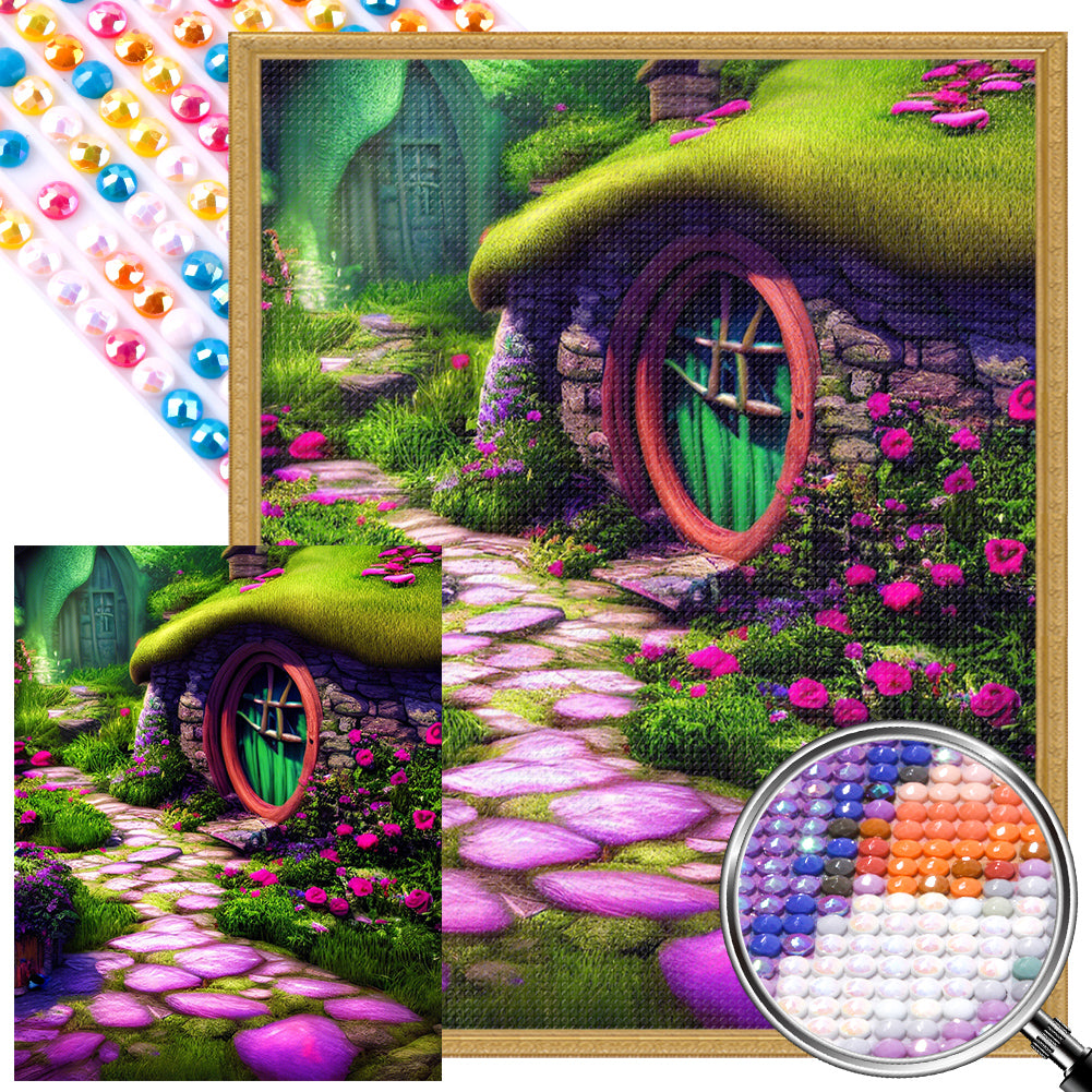 Goblin Hut - Full AB Round Drill Diamond Painting 40*50CM