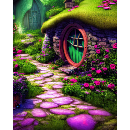 Goblin Hut - Full AB Round Drill Diamond Painting 40*50CM