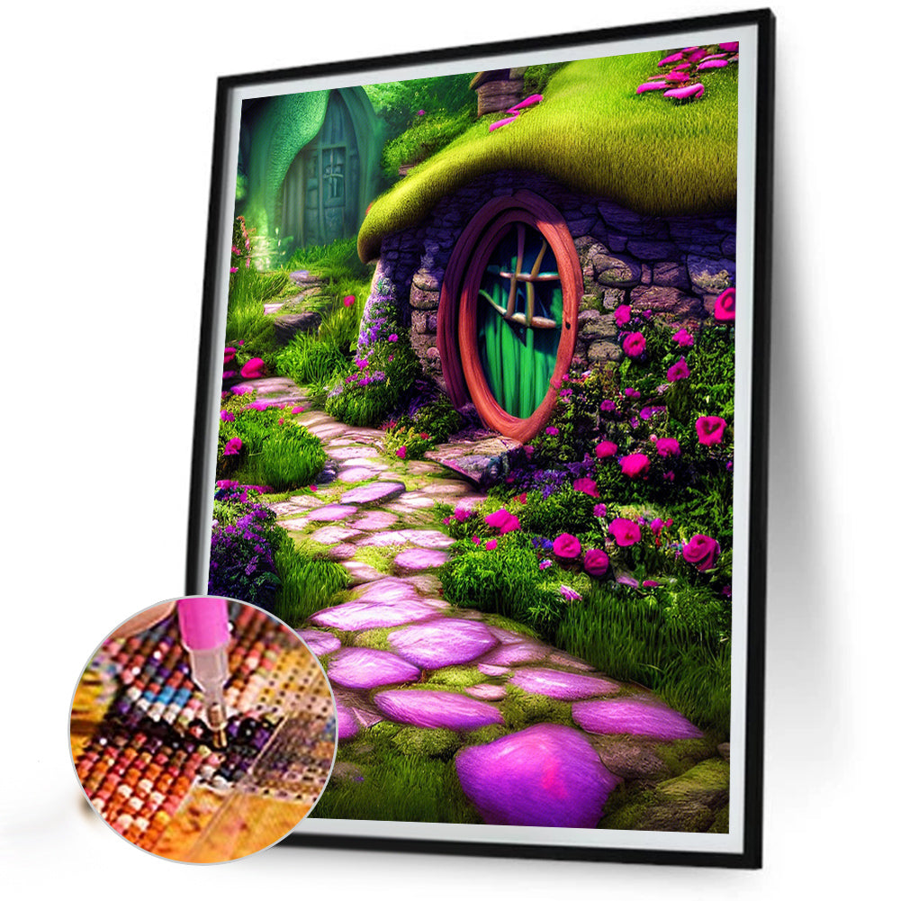 Goblin Hut - Full AB Round Drill Diamond Painting 40*50CM