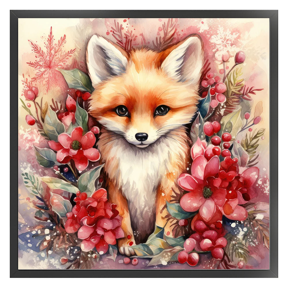 Winter Fox - 11CT Stamped Cross Stitch 40*40CM