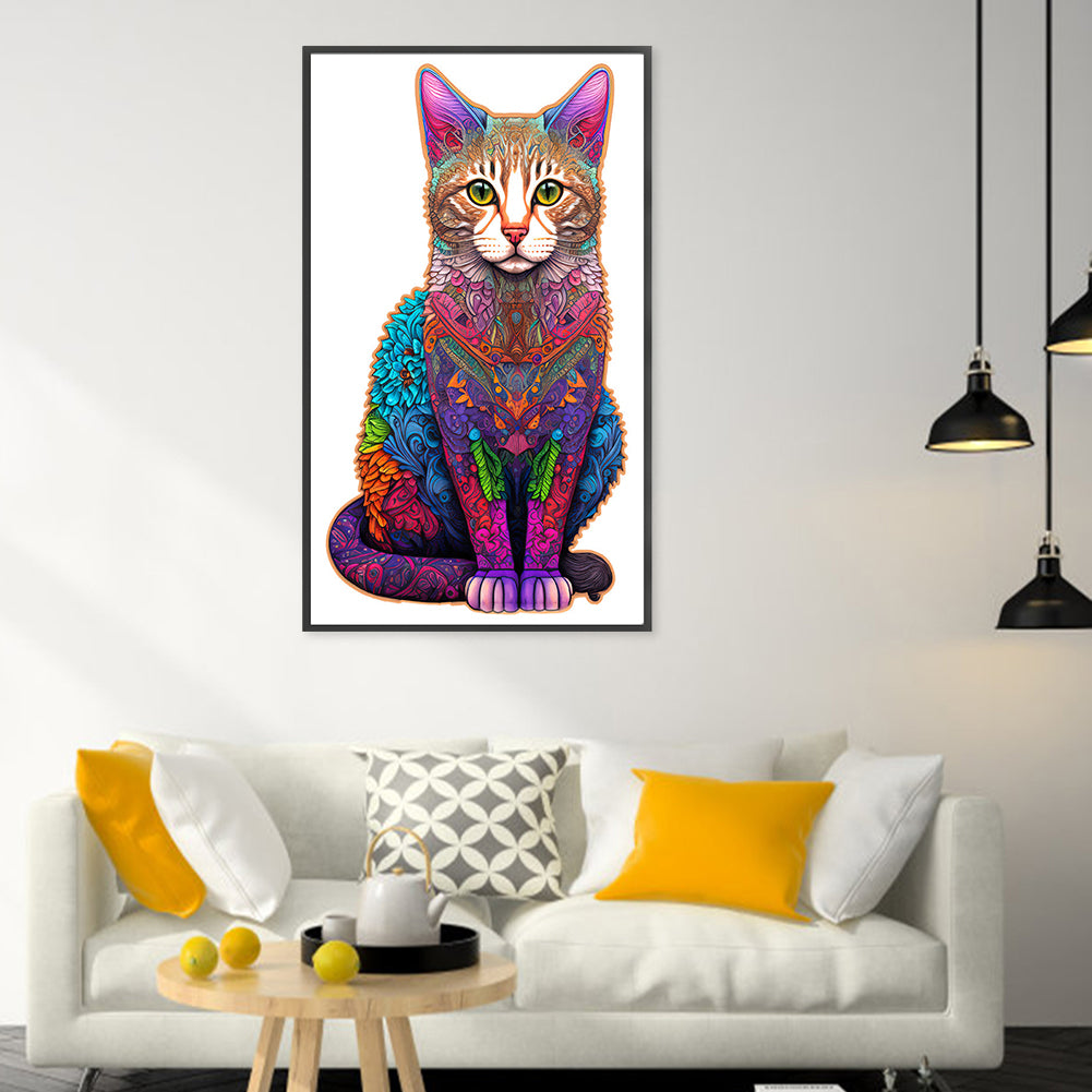 Colorful Cats - 18CT Stamped Cross Stitch 25*40CM