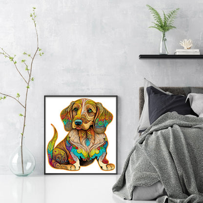 Colorful Puppy - 18CT Stamped Cross Stitch 30*35CM