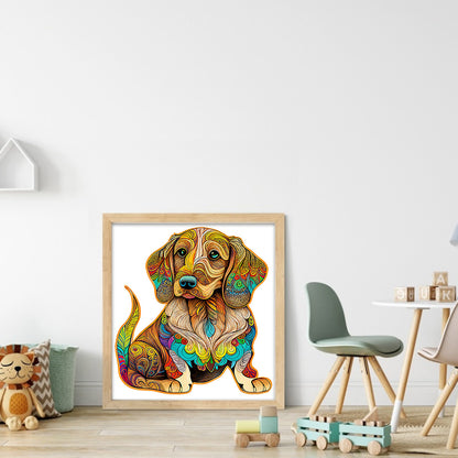 Colorful Puppy - 18CT Stamped Cross Stitch 30*35CM