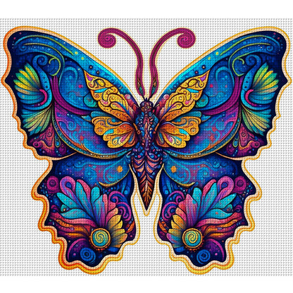 Colorful Butterflies - 18CT Stamped Cross Stitch 35*30CM