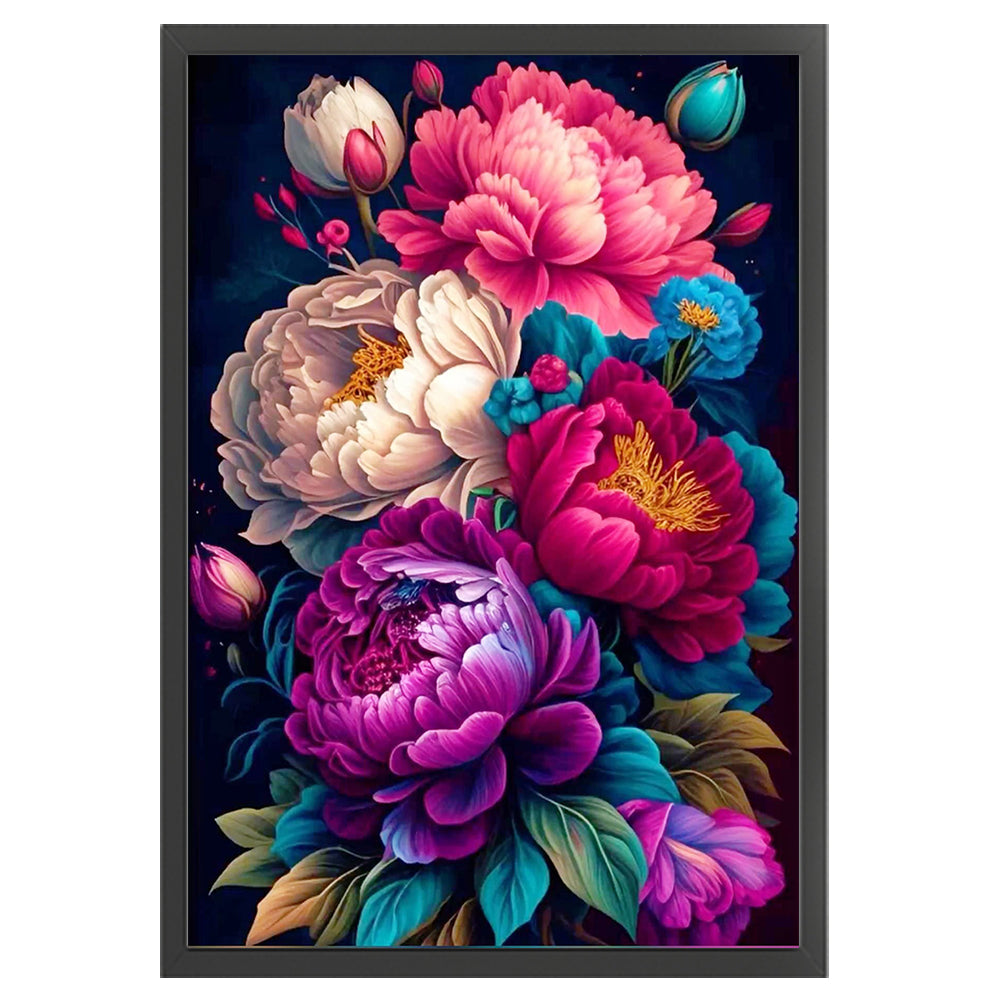 Peony - 11CT Stamped Cross Stitch 40*60CM