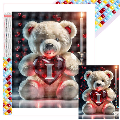 26 Letters Care Bear-I - Full Square Drill Diamond Painting 30*40CM