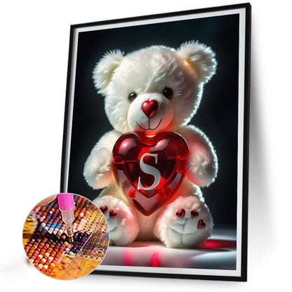 26 Letter Care Bear-S - Full Square Drill Diamond Painting 30*40CM