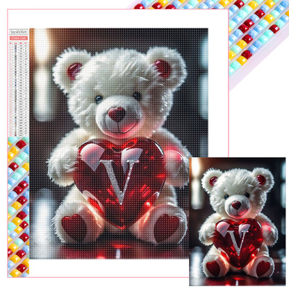 26 Letters Care Bear-V - Full Square Drill Diamond Painting 30*40CM