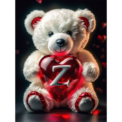 26 Letter Care Bear-Z- - Full Square Drill Diamond Painting 30*40CM