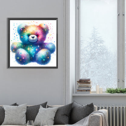 Rainbow Bear - Full Round Drill Diamond Painting 30*30CM