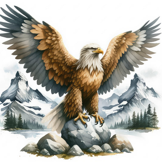 Eagle - Full Round Drill Diamond Painting 30*30CM