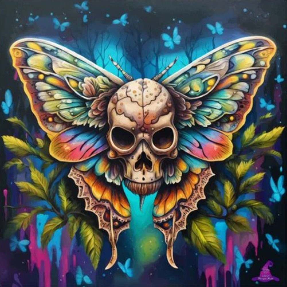 Forest Butterfly - Full Round Drill Diamond Painting 40*40CM