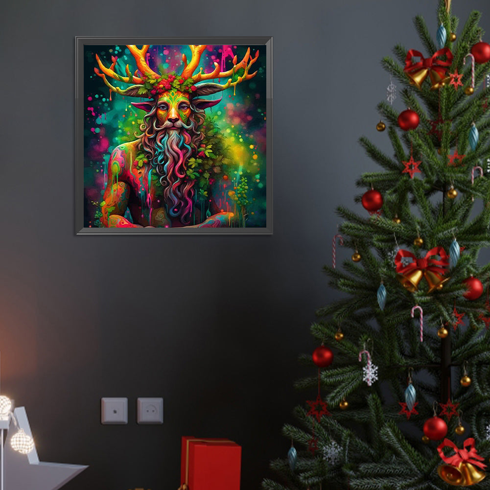 Abstract Nature Boy - Full Round Drill Diamond Painting 40*40CM