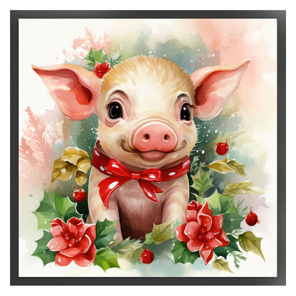 Piggy - 11CT Stamped Cross Stitch 40*40CM