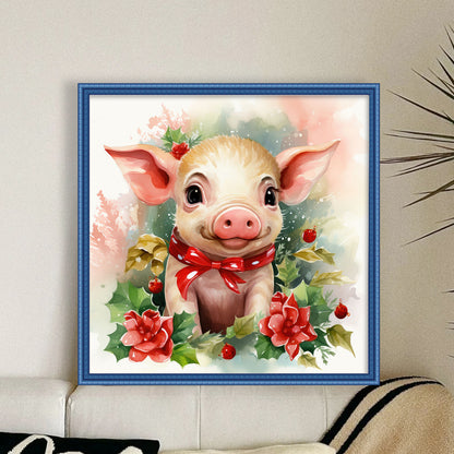 Piggy - 11CT Stamped Cross Stitch 40*40CM