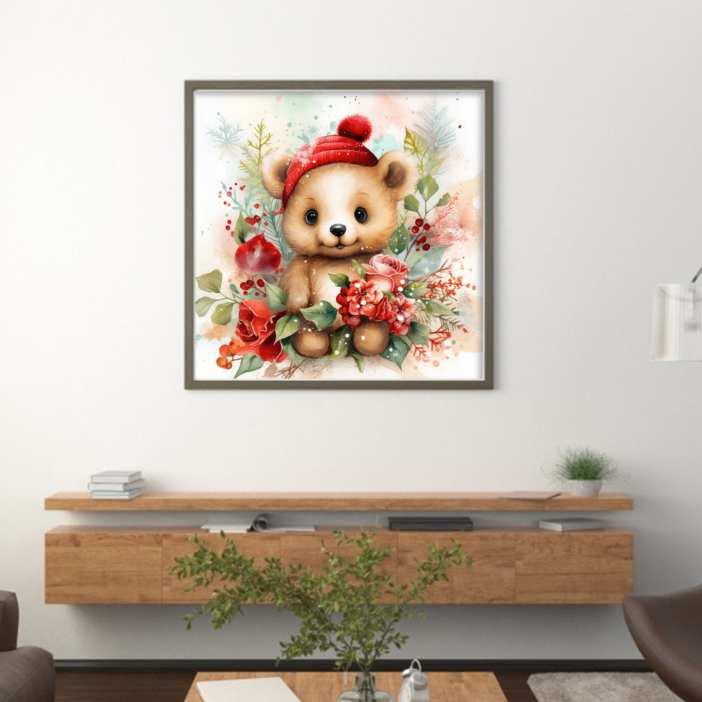 Bear - 11CT Stamped Cross Stitch 40*40CM