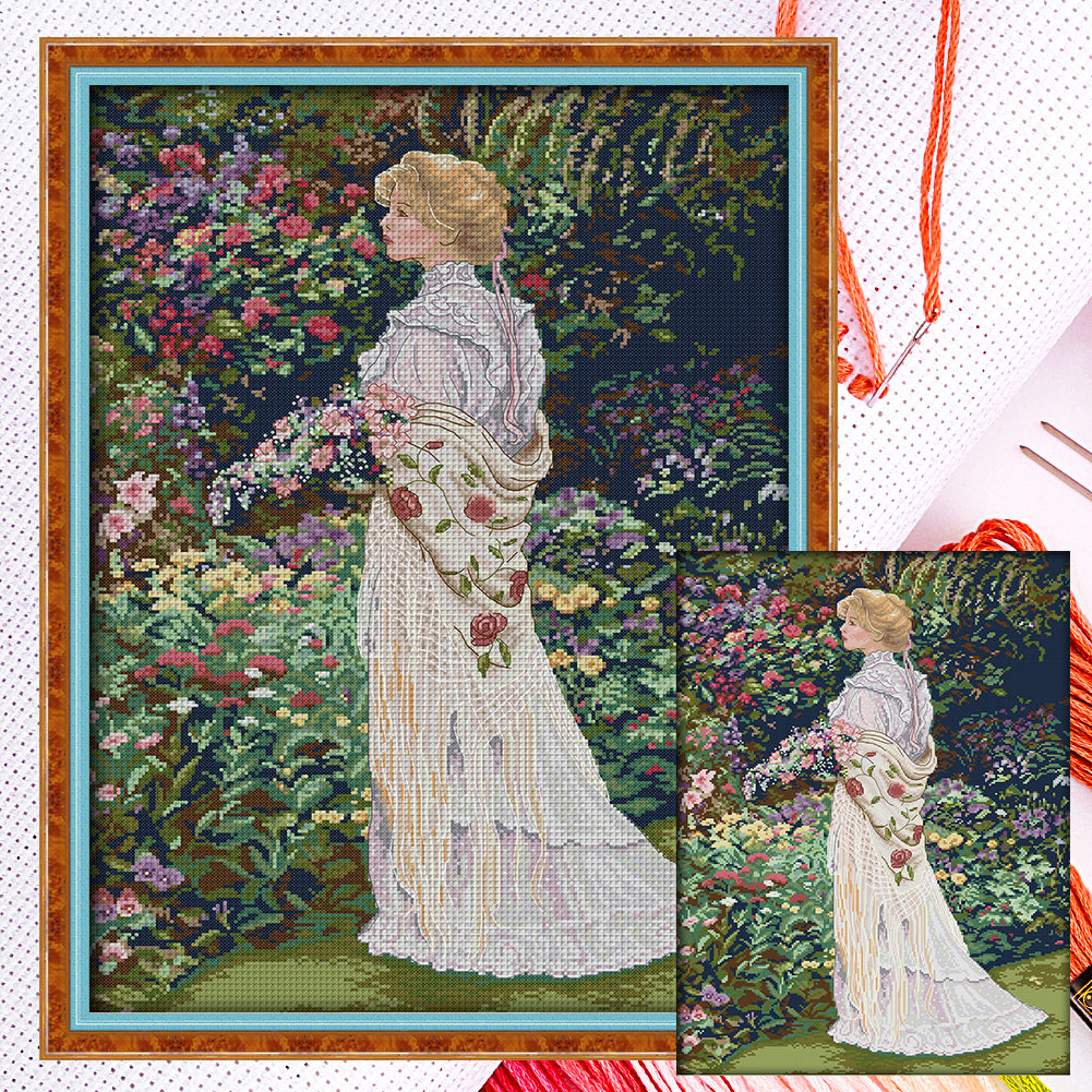 Pleasant Floral Fragrance - 14CT Counted Cross Stitch 44*60CM(Joy Sunday)