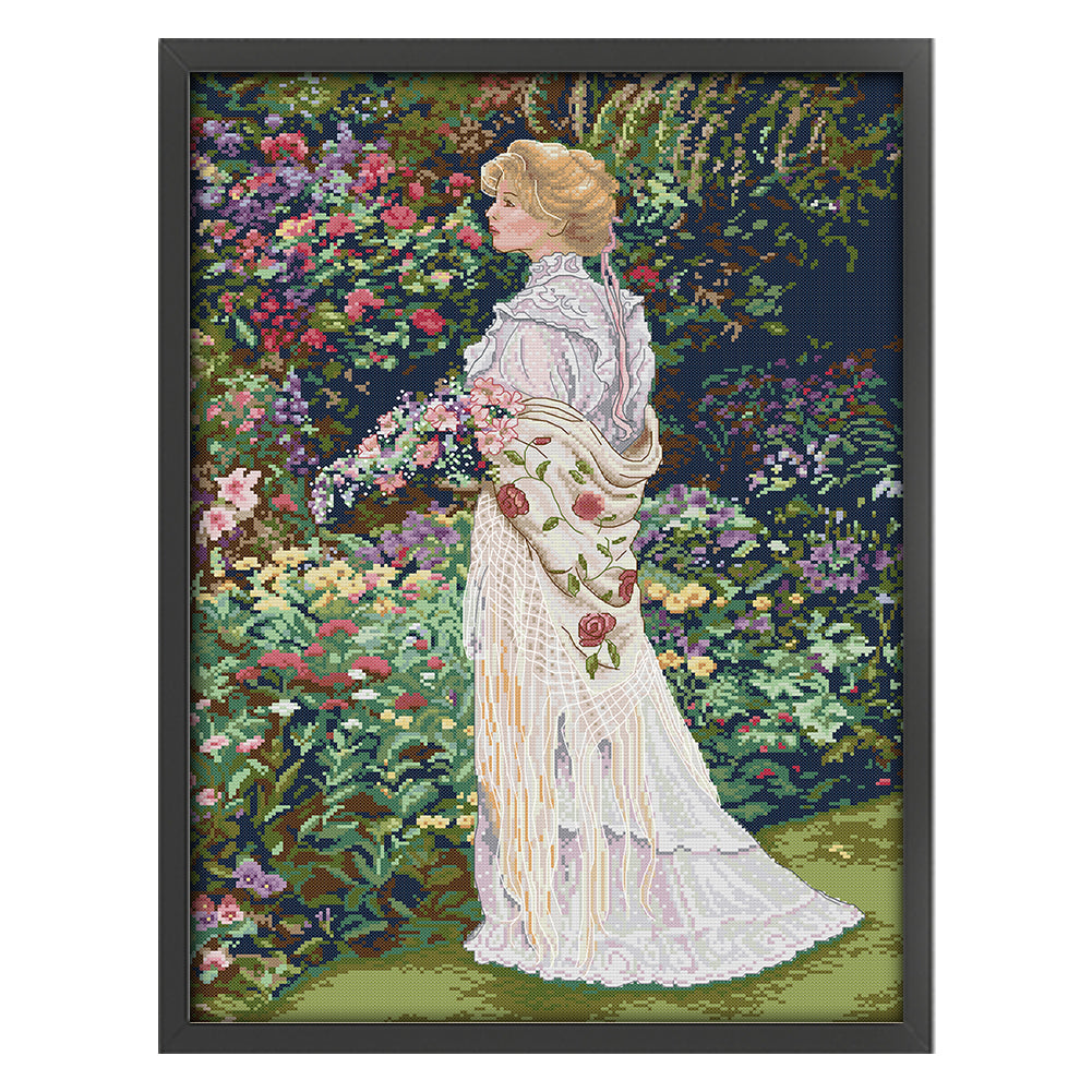 Pleasant Floral Fragrance - 14CT Counted Cross Stitch 44*60CM(Joy Sunday)