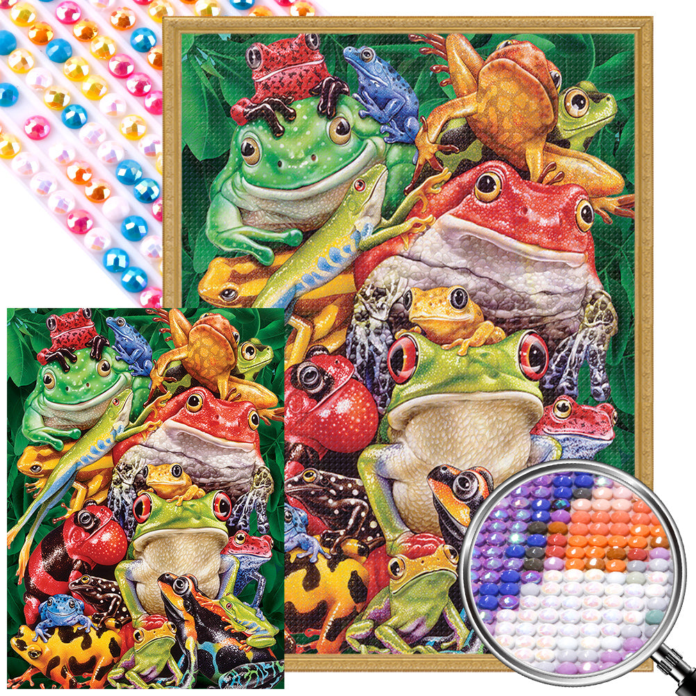 Frog - Full AB Round Drill Diamond Painting 40*55CM