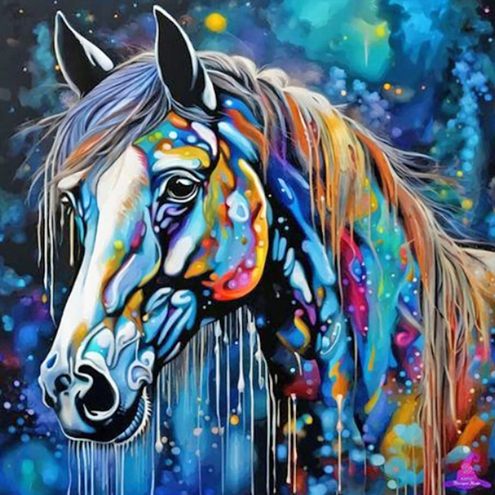 Horse - Full Round Drill Diamond Painting 40*40CM