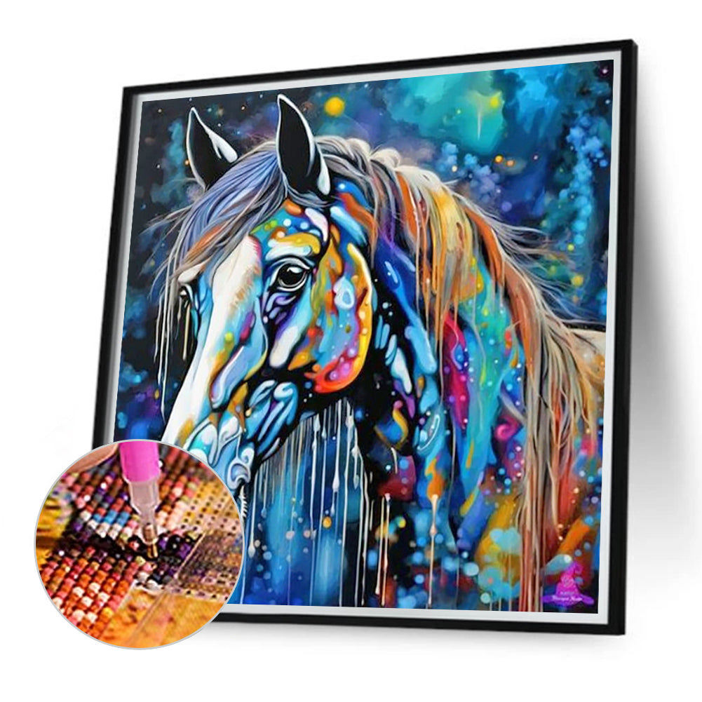 Horse - Full Round Drill Diamond Painting 40*40CM