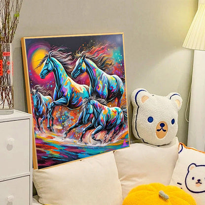 Horse - Full Round Drill Diamond Painting 40*40CM