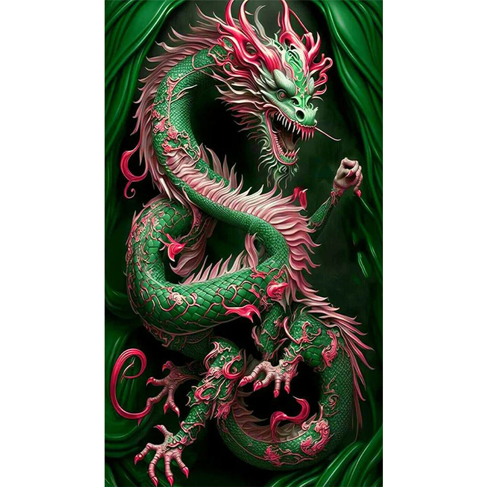 Exquisite Dragon - Full AB Square Drill Diamond Painting 40*70CM