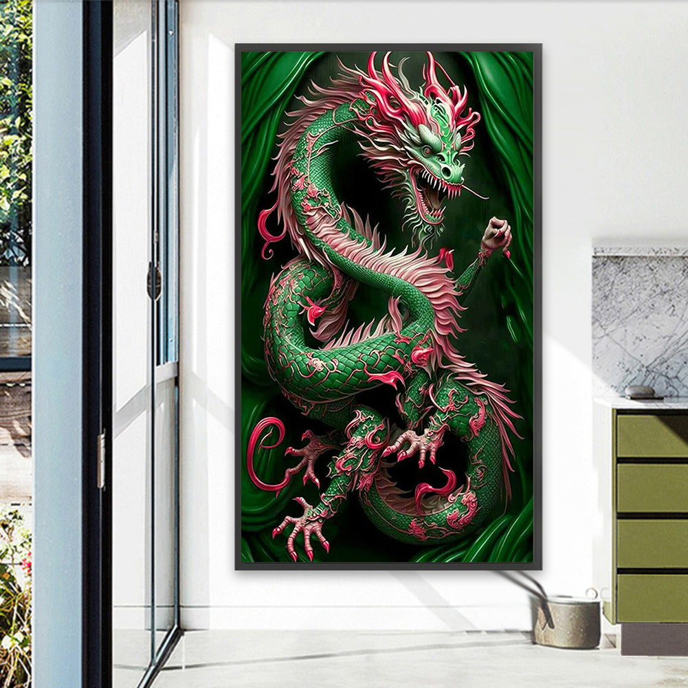 Exquisite Dragon - Full AB Square Drill Diamond Painting 40*70CM