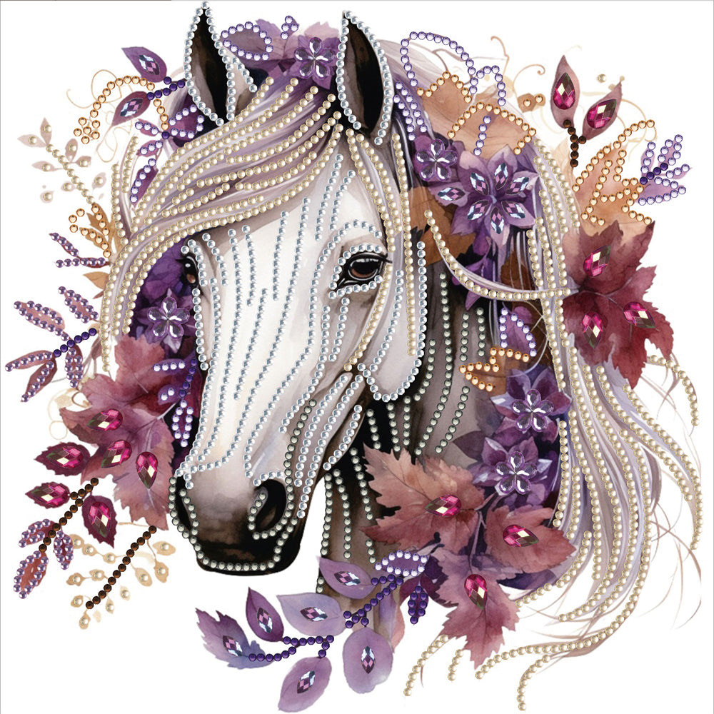 Long Hair Horse - Special Shaped Drill Diamond Painting 30*30CM