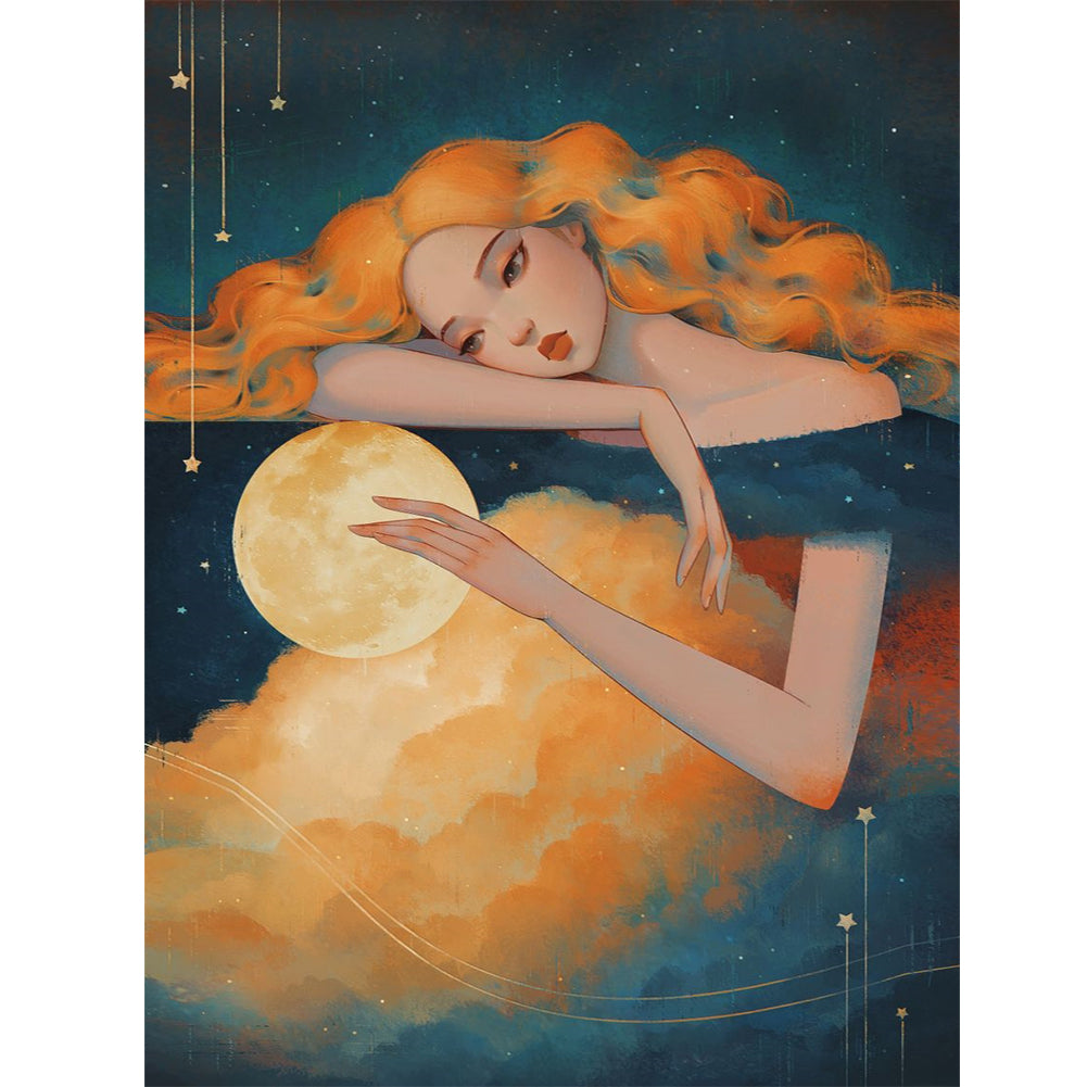 Sky Girl - Full Round Drill Diamond Painting 30*40CM