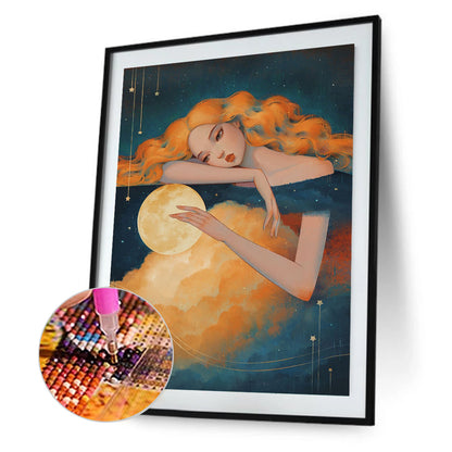 Sky Girl - Full Round Drill Diamond Painting 30*40CM