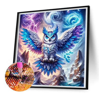 Flying Owl - Full Round Drill Diamond Painting 30*30CM