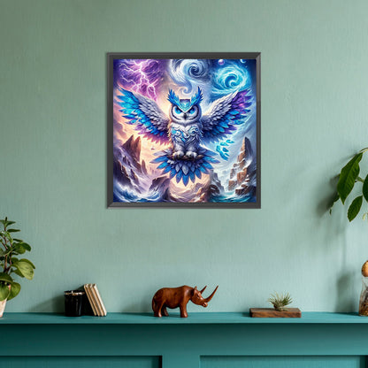 Flying Owl - Full Round Drill Diamond Painting 30*30CM