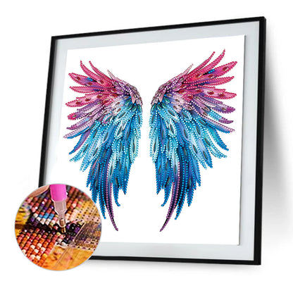 Colorful Wings - Special Shaped Drill Diamond Painting 30*30CM